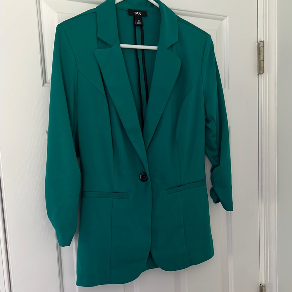 BCX Teal/green Blazer for Women
